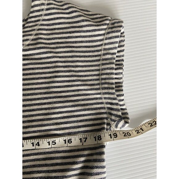 Max Studio Weekend Size Small Striped Short Sleeve Tunic Dress Pockets Fisherman - Picture 10 of 12
